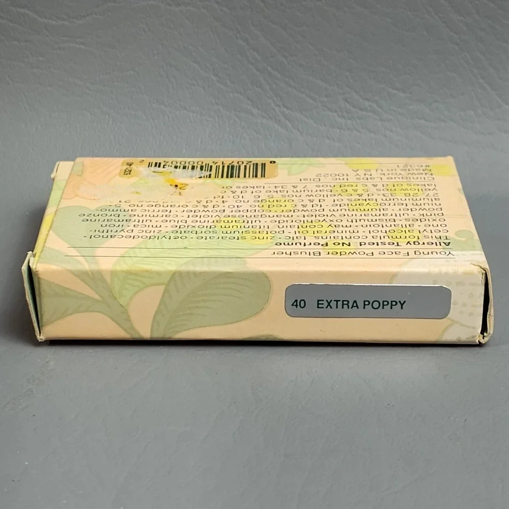 CLINIQUE Young Face Powder Blusher EXTRA POPPY 40 w/‎ Box Full Size RARE